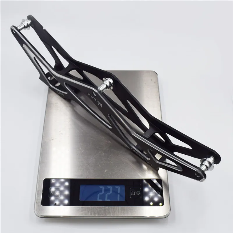 12.0 ''7075 Alloy Ultralight prędkość liniowa łyżwy podstawa z 3 koła 125mm łyżwiarstwo szybkie rama 3X125 Roller Skate podwozie 125
