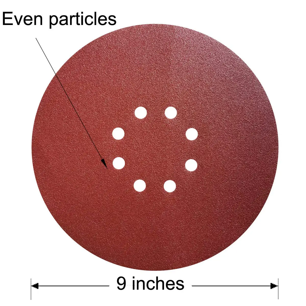 15 Pcs 9 Inch 8-Hole Hook&Loop Sanding Discs Sander Paper Aluminum Oxide Sandpaper for Drywall Sander 24-600Grits for Polishing