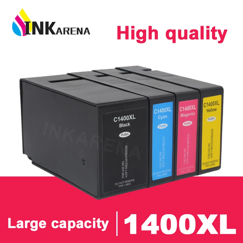 INKARENA 4 Color Printer Ink Cartridges PGI1400 XL PGI-1400XL For Canon MAXIFY MB2040 MB2340 MB2140 MB2740 Full Ink With Chips