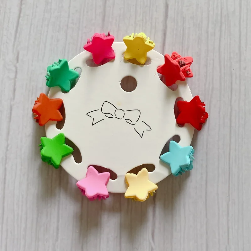10 teile/satz Candy Farben Mini Haarnadel Für Baby Mädchen Nette Haar Krabben Krallen Grip Pony Kinder Kleine Haar clips Crown haarspange headwear – Detail 8