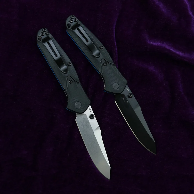 LEMIFSHE Làm MINI OSBORNE 945 / 945BK Mark S30V Lưỡi Dao G10 Tay Cầm Cắm Trại Săn Bắn Bỏ Túi Ngoài Trời EDC Dụng Cụ Gấp Gọn dao