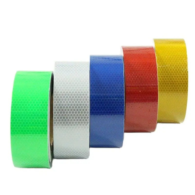 Night Warning Reflect PVC Tape, Self-Adhesive Reflective Film for Road Traffic Construction Site