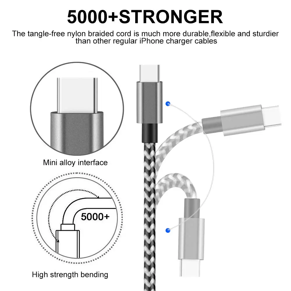 1M Type C Charging USB Charger Cable For Nokia 8.1 X7 7.1 6.1 X6 5.1 X5 7 plus 8 Sirocco 9 ZTE nubia X Z18 mini Axon 9 Pro