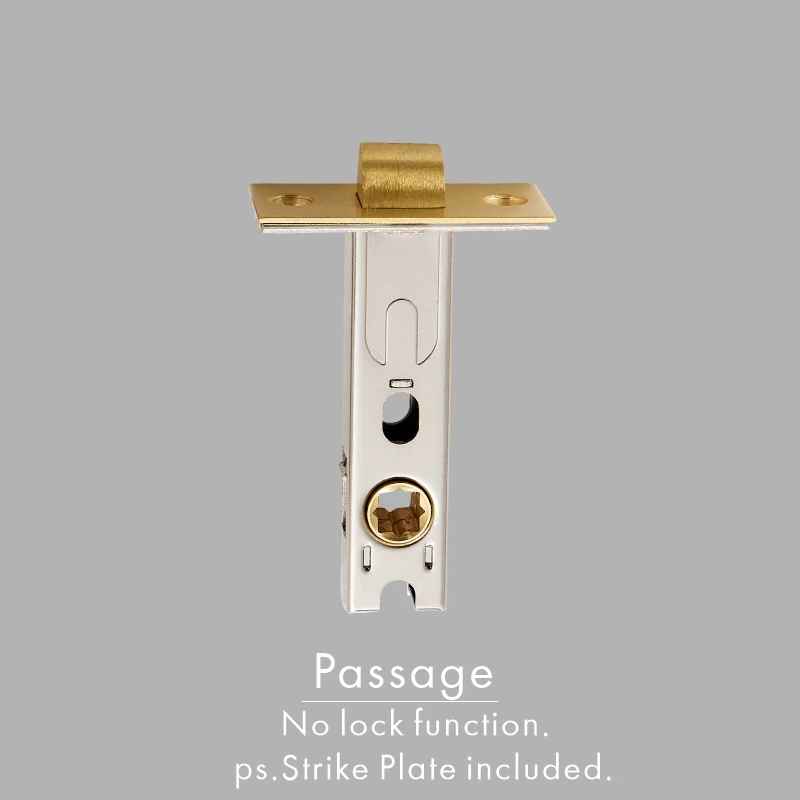 DOOROOM Lock Case Mortise Tubular Latch Oblique Tongue Square Tongue