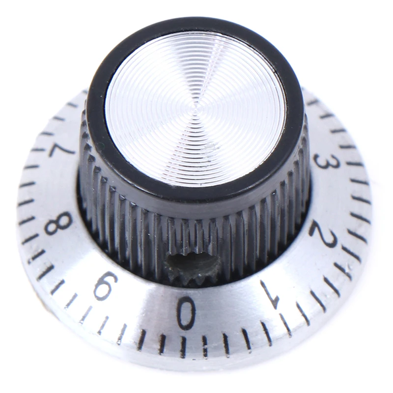 High Quality 6MM C3 Knob With A Digital Scale Metal Surface Potentiometer Knob