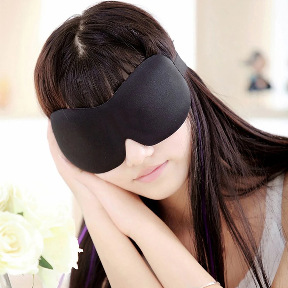 

3D EYE MASK TRAVEL SLEEPING SOFT COVER SHADE BLINDFOLD SPONGE BLINDER PATCH