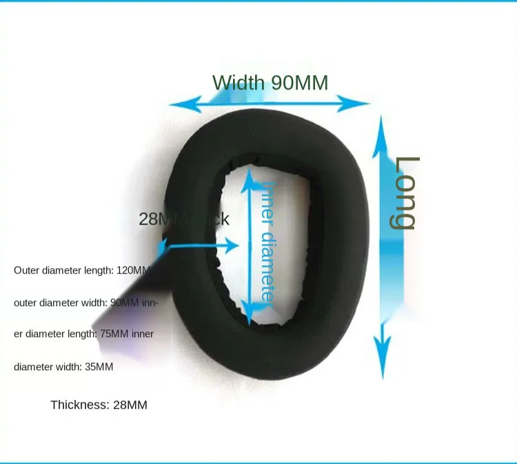 Protetores de orelha para gsp600 500 550 gsa601, protetor de espuma para jogos com cabeça