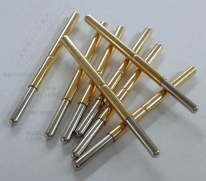 50pcs 125mil Probe ICT Round Head Test Probe P125-J Ball Head Spring Test Probe 1.7MM Head Probe