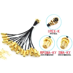 5pcs SMA Connector Cable Female to uFL/u.FL/IPX UFL to SMA Female RG1.13 Antenna RF Cable Assembly  RP-SMA-K