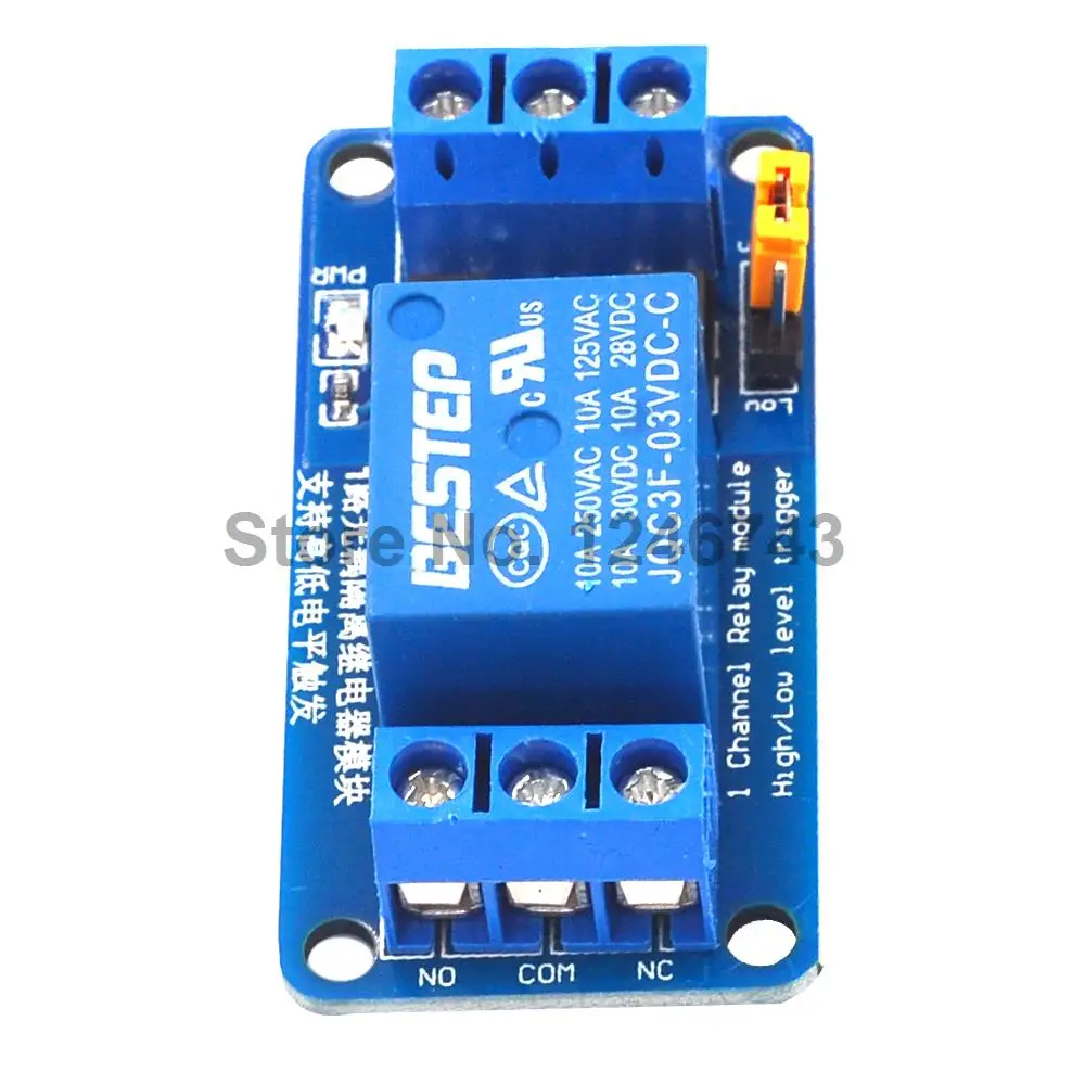 3.3V 5V 12V 24V 1 Channel Relay Module High and low Level Trigger Dual Optocoupler Isolation Relay Module Board