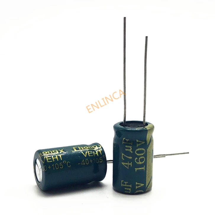 10pcs/lot 160V 47UF 10*17 20% RADIAL aluminum electrolytic capacitor 47000nf 20%