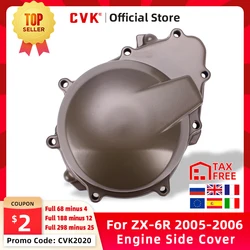 CVK Engine Cover Motor Stator Cover CrankCase Side Cover Shell For Kawasaki ZX-6R 636 ZX636 6R 2005 2006 ZX6R 05-06