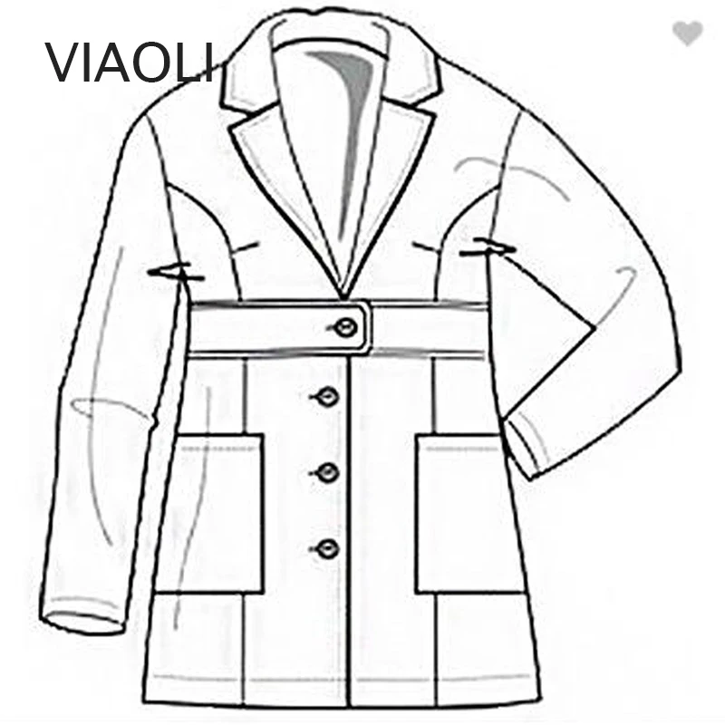 Viaoli-Uniforme Branco Manga Longa Feminino, Casaco, Uniformes de Trabalho, Uniformes Spa, Uniforme de Salão, Cinto Frontal Fino