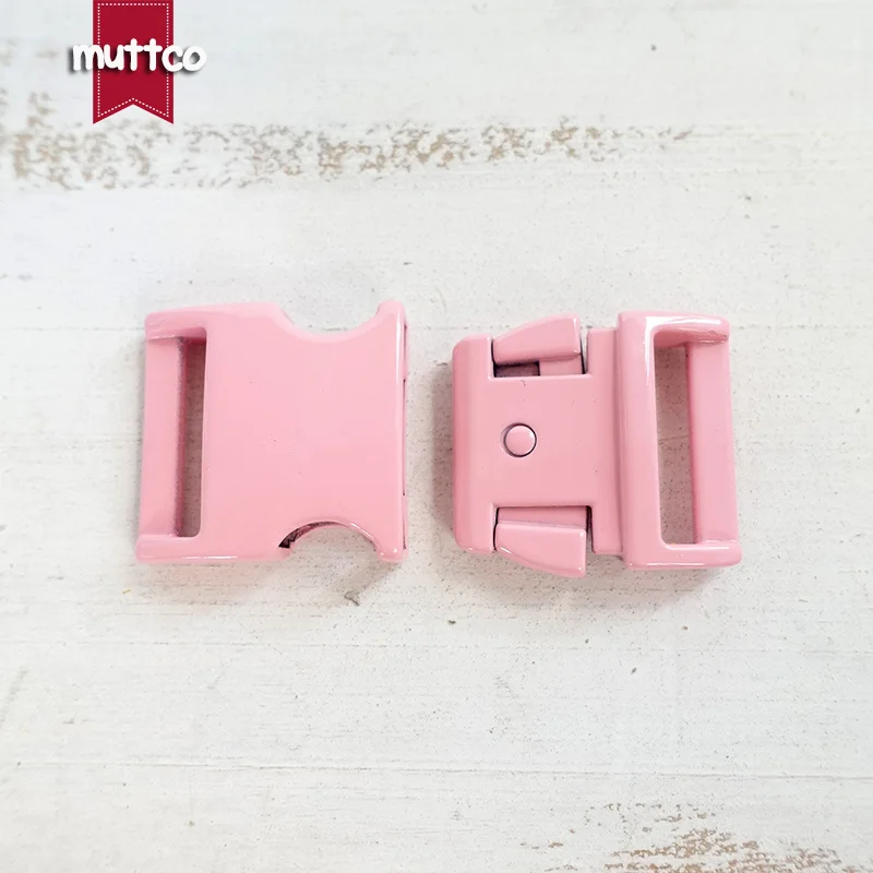 10PC Engraved Dog Collar Metal Buckle Hardware for 20mm/25mm Webbing DIY Leash Parts - Top Quality Available in 7 Colors