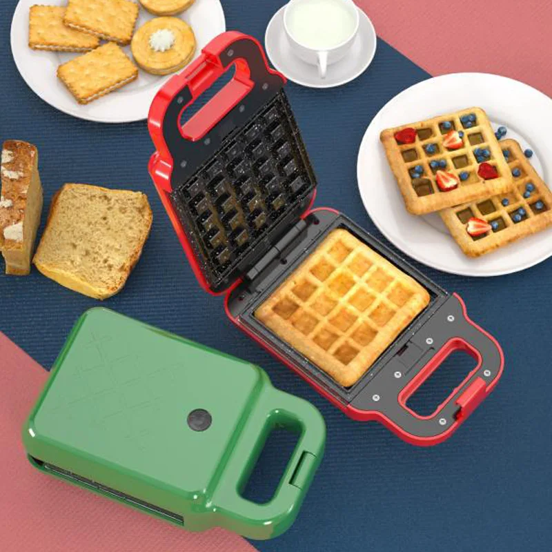 

Multi-functional Household Light Food Sandwich Waffle Machine Pressure Machine Sandwich Breakfast Toast Bread Machine