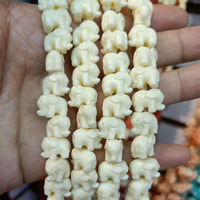 15pcs/lot 14mm Elephant Shape Coral Beads For Jewelry Making Loose White/Red/Orange/Purple/Pink Coral Beads DIY Accessories