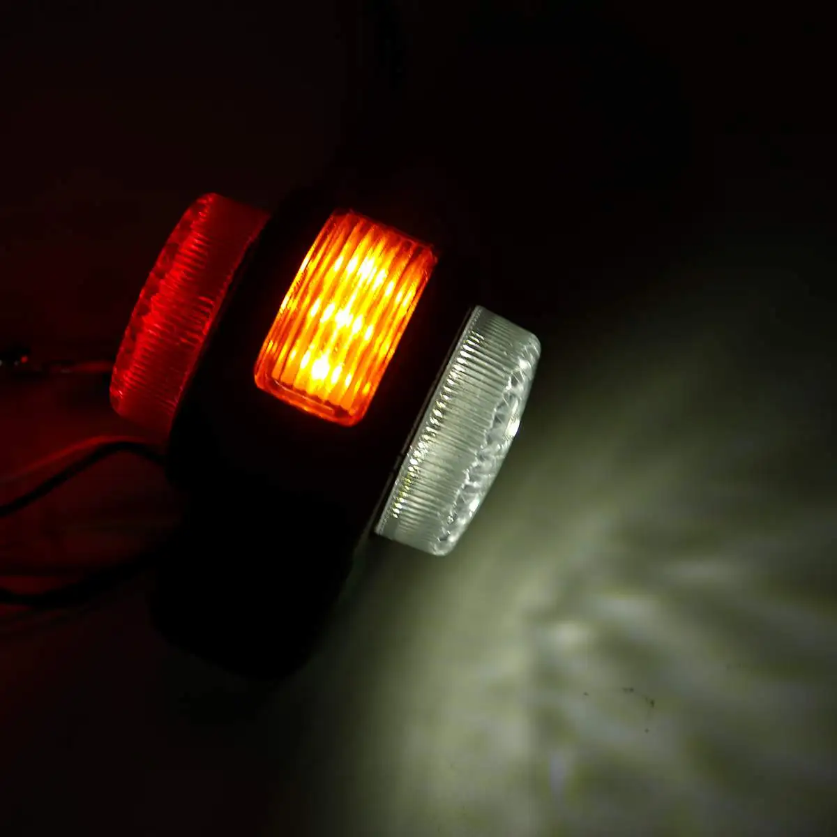 2/4/8x 12V 24V Truck LED Dual Side Marker Light Integrated Double Indicator Lamps Driving Light For Trailer Lorry RV Bus Caravan