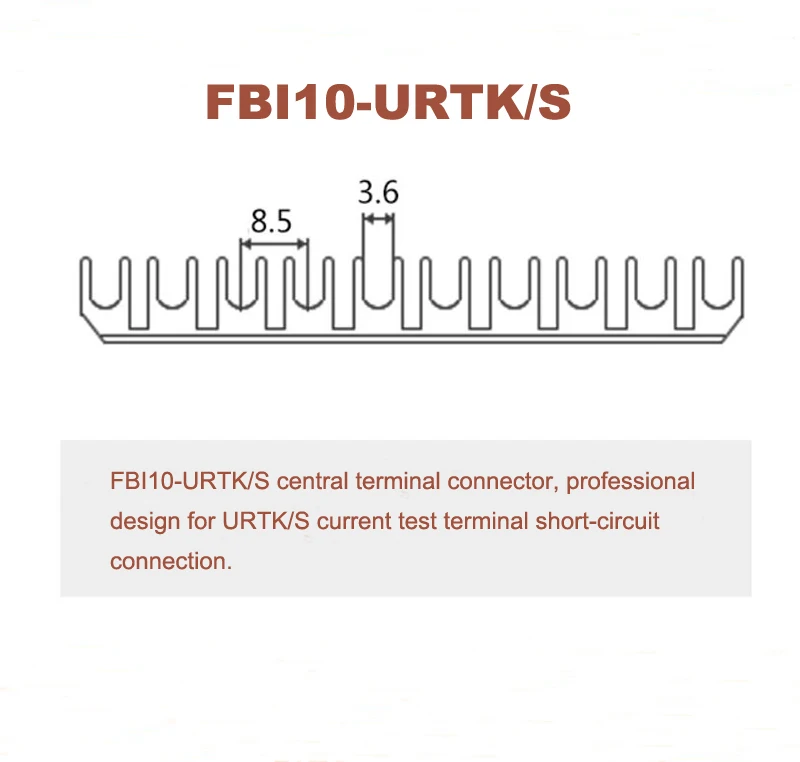 5/20 Stück Zentraler Verbinder Kurzschluss-Verbindungsleiste FBI10-5/6/8/10/12/15/URTKS für UK DIN-Schienen-Klemmenblock-Teile – Detail 14