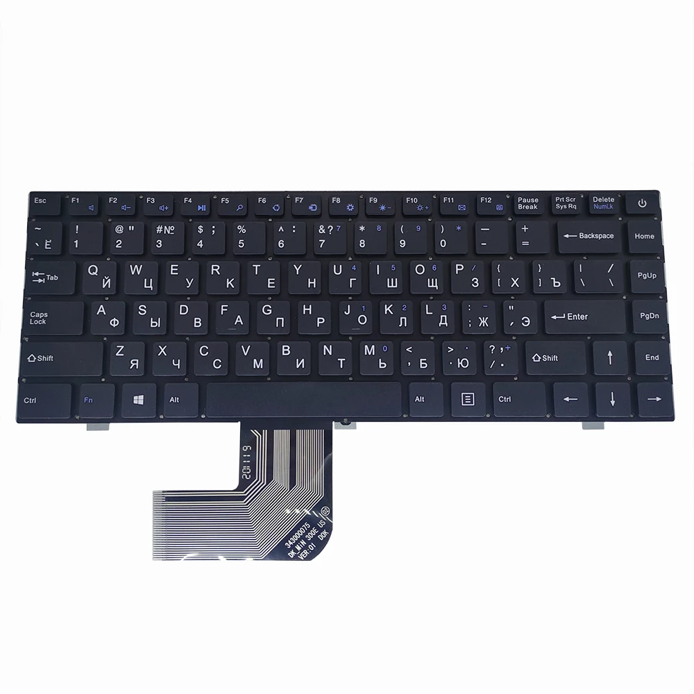 Imagem -01 - Teclado de Substituição para Ezbook 3l Pro Teclado Inglês e Russo para Th140k teclado de substituicao para ezbook 3l pro teclado ingles e russo para th140k 01