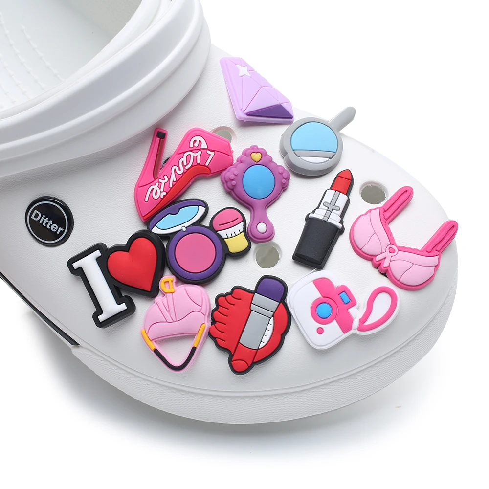 New product 1pc shoe decoration shoe charms/shoe accessories for clogs kids school gift fit wristband