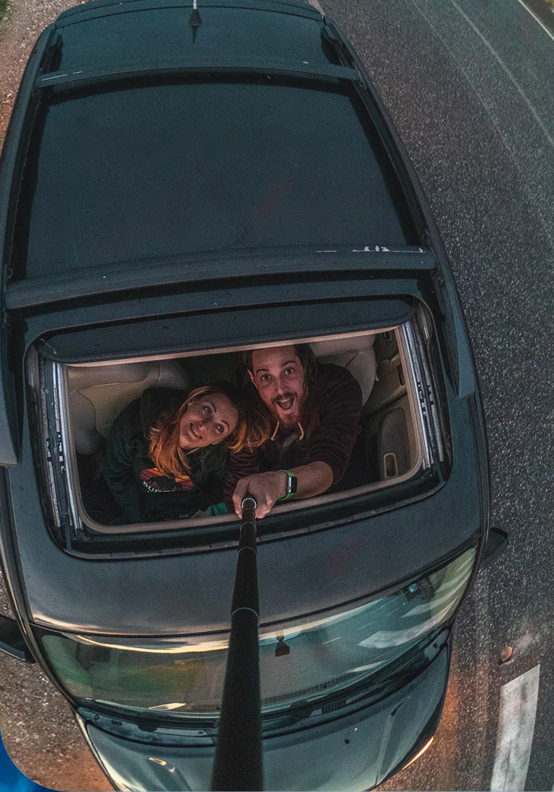 Tuyu Teleskop verstellbar unsichtbare Aluminium legierung Selfie Stick Ein beins tativ für insta360 x3 Gopro Held 12 11 Dji Kamera Zubehör – Detail 11
