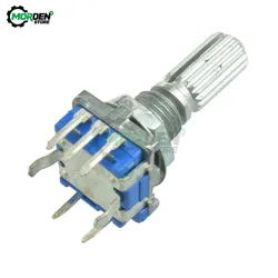 Plum Handle 20mm EC11 Rotary Encoder Coding Switch Digital with Potentiometer 5 Pin Switch