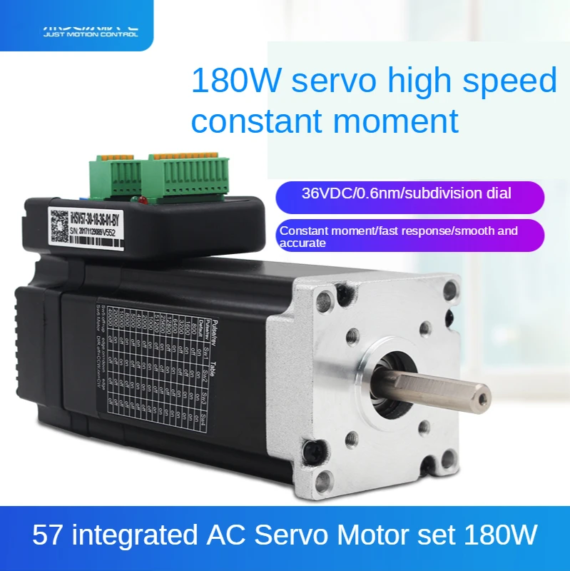 3000rpm 180w Integrated Servo Motor With Driver 0.60Nm 6.0A Nema 23 iHSV57-30-18-36-01-BY