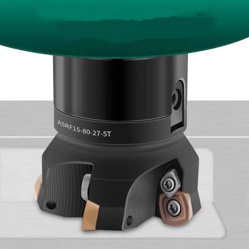 ASRF-Fresa de cara Indexable negra, 12 insertos, 12-50-22-4T, 63-22-4T, ASRF15, 63-22-4THard, ASRF12, 50D22d, 4 flautas para SDMT12 05