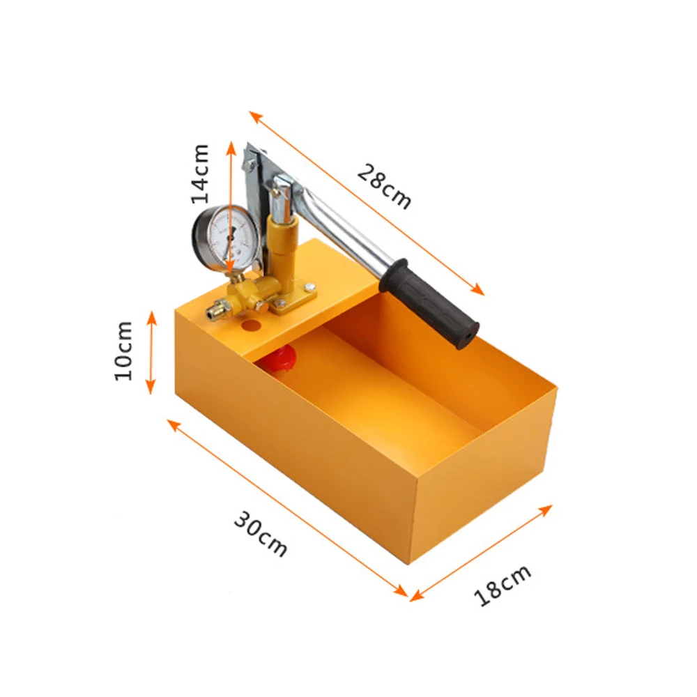 25KG Water Tester Pressure PPR Aluminum 2.5MPa Pressure Test Pump Manual Hydraulic Test Pump Machine with G1/2\