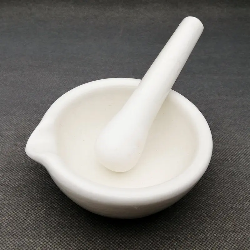 1pcs Laboratory Porcelain Mortar And Pestle,Grinding Bowl,Filtration Experiments Mashing Tool