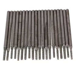 20pcs Drill Bits Diamond Coated Drills Marble Ceramic Hole Saw Tool 1.5mm