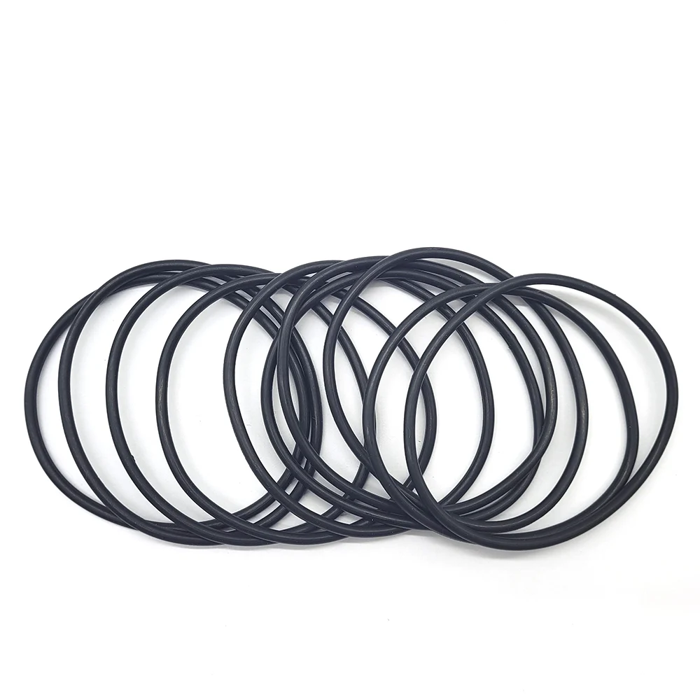 10Pcs Black Rubber Sealing Ring /  Chain Dentate Strip Conveyor Belt for Jewelry Rotary Tumbler Accessories