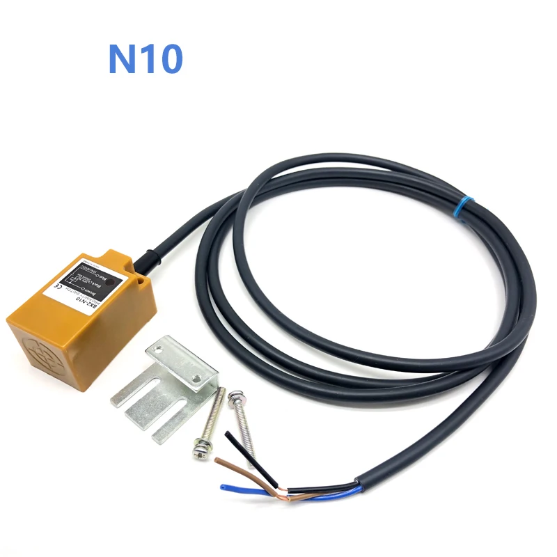 Taidacent DC12~24V Long Distance Proximity Sensor Metal Inductive Limit Switch 3 Wire NPN PNP Square Proximity Sensor