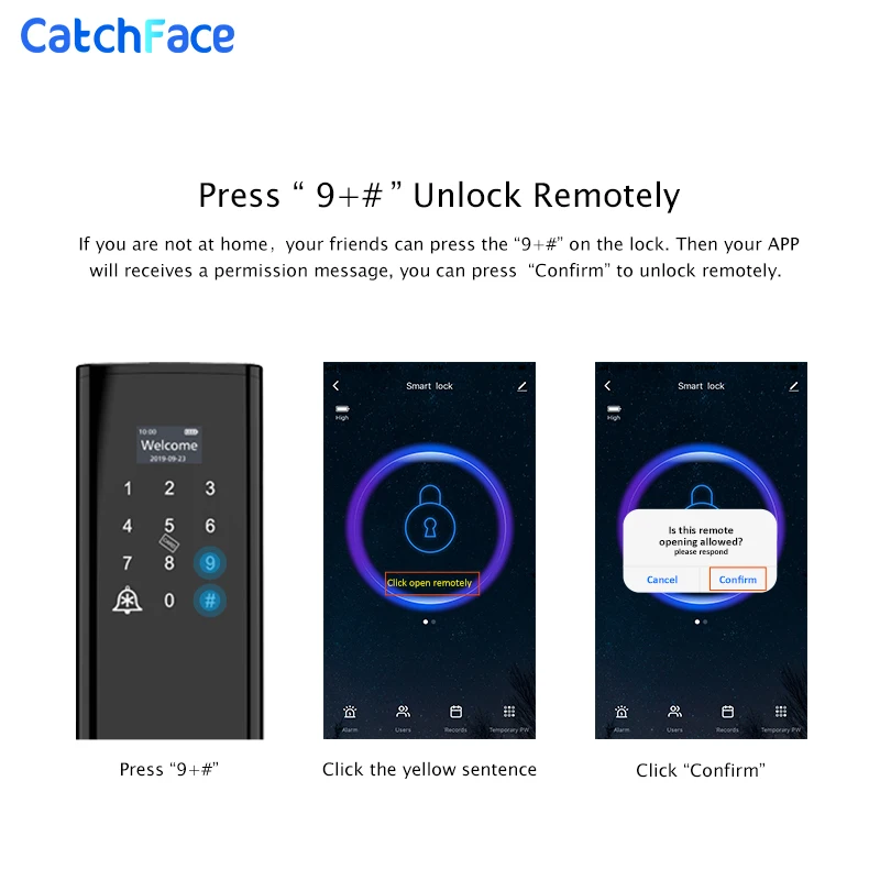 Tuya Fingerprint Smart Door lock Wifi Code RFID Card Key Digital Electronic Lock with Doorbell Deadbolt Lock For Home Security