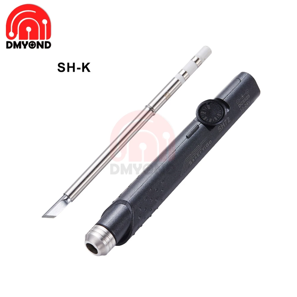 SH72 65W Electric Soldering Iron Adjustable Temperature Portable Solder Welding Station 220-400℃ SH-B2 SH-I SH-K Tip  DC 12V 24V