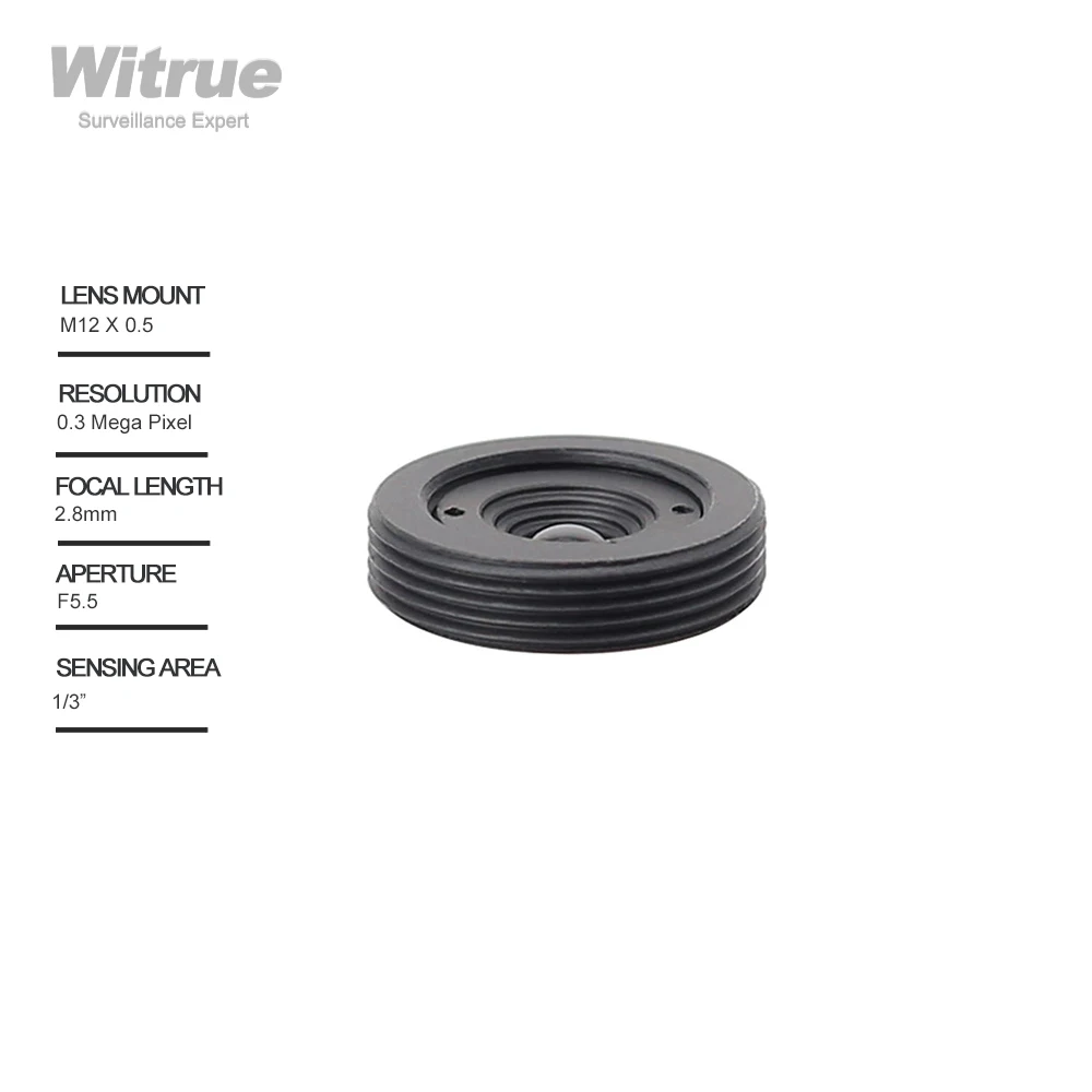 Pinhole lens 2.8mm M12 X 0.5 mounts 1/3\