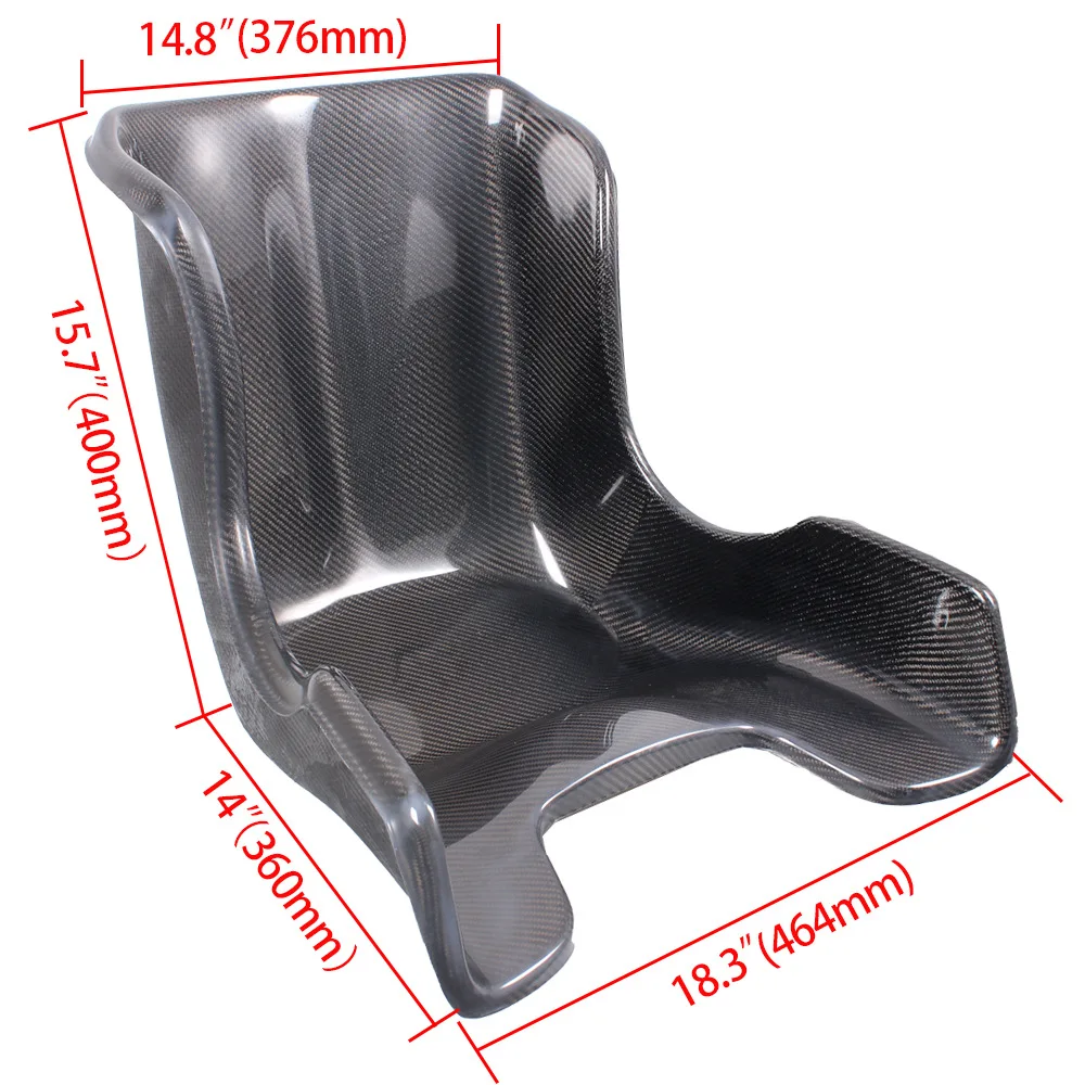 Kart seat drift car modification parts adult children real carbon fiber carbon pattern racing chair