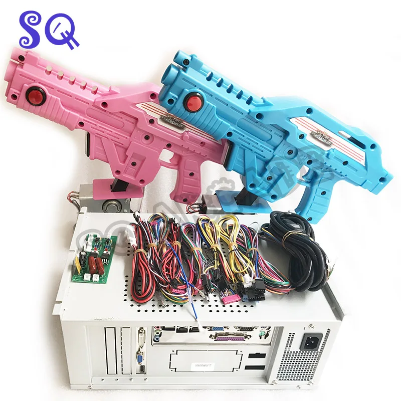 

Simulator Coin Pusher Arcade Games Motherboard 3 in 1 Ultra Firepower Guns Shooting kits Aliens/Paradise/The house of Dead