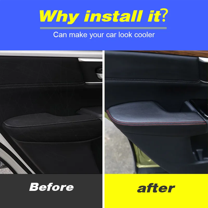 

Hivotd For honda CRV Accessories Inner door Panel/armrest protective cover interior Parts Car Styling 2007 2008 2011 2013 2018