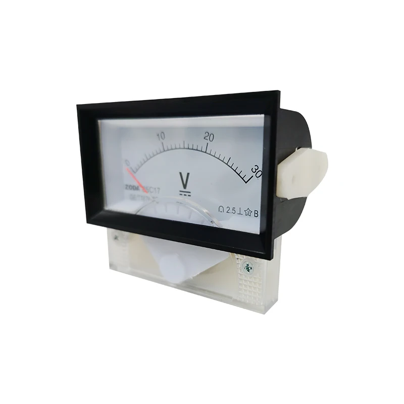 1PC 85C17-V 10V 30V 50V 100V 250V DC Direct Analog Meter Panel Gauge Voltage Meter 70*40MM DC Voltmeter Voltimetro Pointer