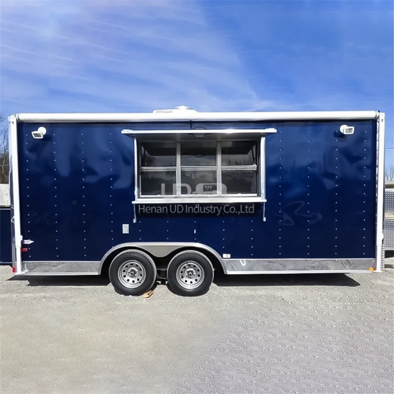 Comida rápida quiosque café van cachorro quente sorvete carrinho móvel cozinha concessão comida caminhão reboque para venda