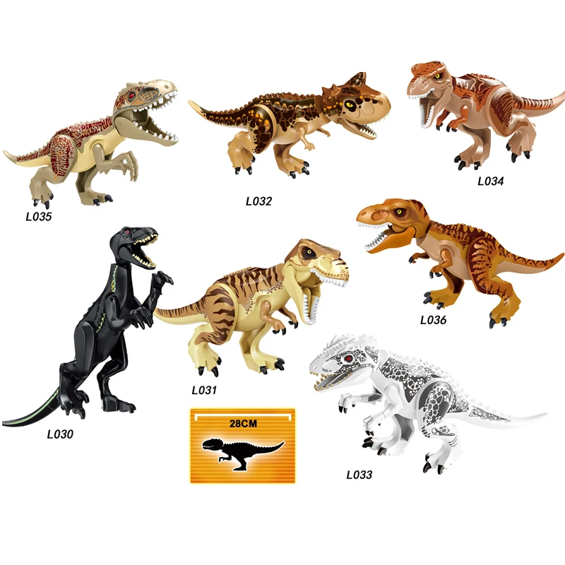 Jurassic Welt 2 Brutal Raptor Bausteine Dinosaurier Ziegel Tyrannosaurus Indominus ICH-Rex Montieren Dino Kinder Spielzeug