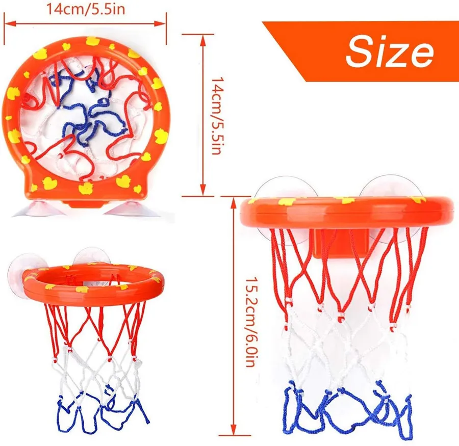 Mini Basketball Box Set Kids Beach Swimming Pool Toddler Bath Toys  Baby Educational Games For Family Party  Wall Hanging Tools