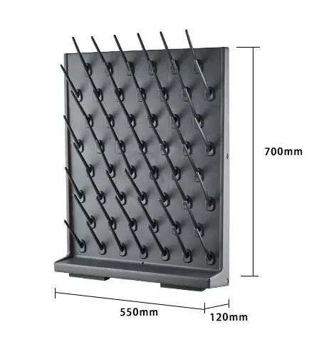 27 / 52 Rod PP Drip Rack Laboratory Drip Rack PP Single Side Drip Rack 27 Drip Rack PP Drip Rack School / Hospital / Factory