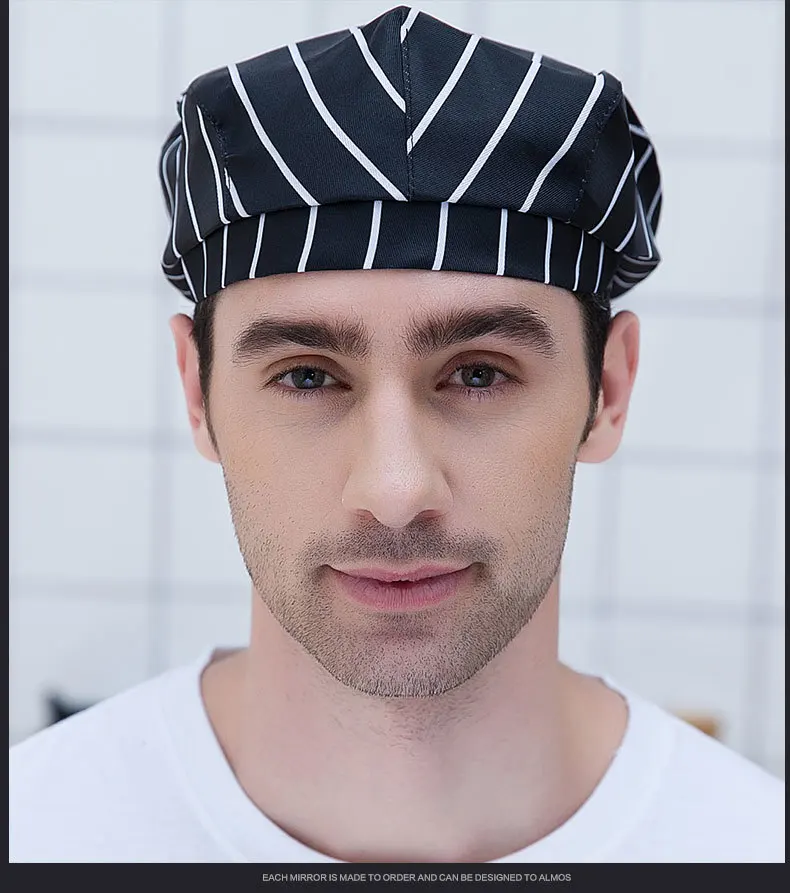 Men Chef Hat Waiter Waitress Kitchen Cook Cap Work Hat Hotel Restaurant Canteen Bakery Kitchen Barber Master Cook Caps Homework