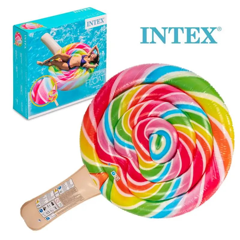 INTEX LOLLIPOP FLOAT Tumbona Flotante. Colchoneta adultos, piscina, agua, playa.