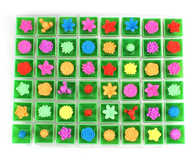 24PCS Grow In Water Bulk Swell Flower Pot Various Kinds Mixed Expansion Toy Puzzle  Magic Toys Party Gift Easter