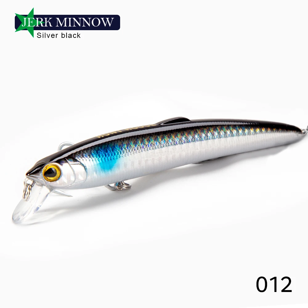 Hunthouse Schwimmender Minnow Meeresfischereiköder Jerkbait 95mm/8g 125mm/17,5g 147mm/27g Harter Köder für Hecht Wolfsbarsch Angelzubehör