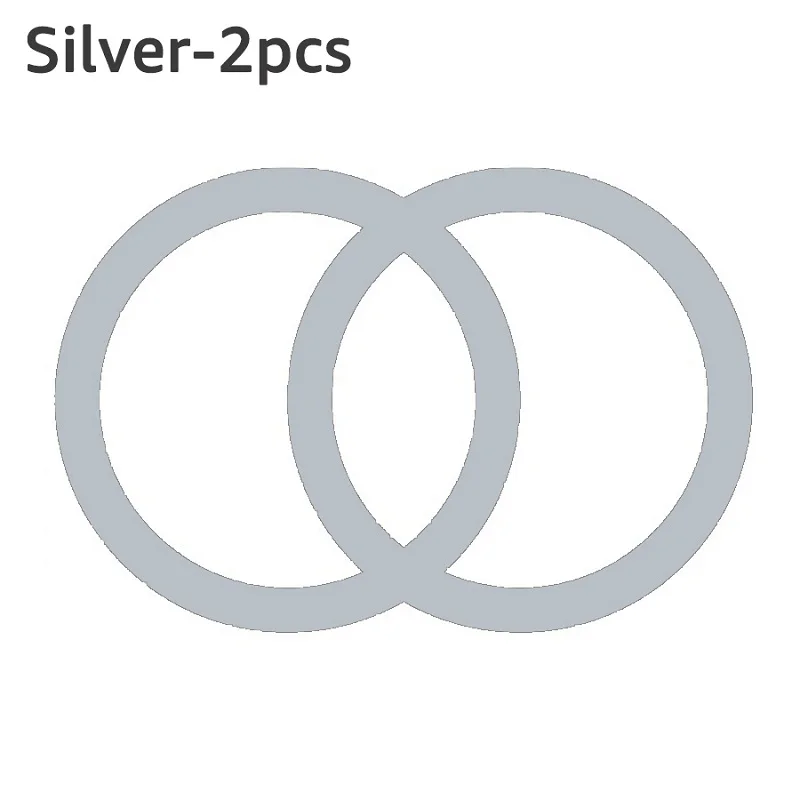 2er-Pack für Magsafe Magnetplatte Ring Universeller Metallaufkleber Unterstützt Kabelloses Laden Metallplatte für Magnet-Autohalterung