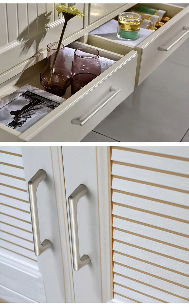 YUTOKO Schrank griff Perle Grau Messing Gold Schrank Tür Griffe Zink-legierung Schublade Knöpfe Zieht Küche Möbel Griff Hardware – Detail 12